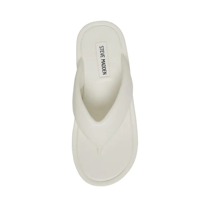 Steve Madden Campana White Womens Sandals