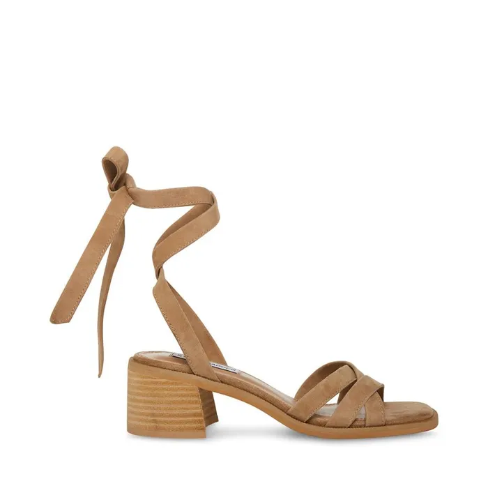 Steve Madden Cory Natural Suede Womens Heels