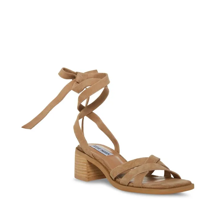 Steve Madden Cory Natural Suede Womens Heels