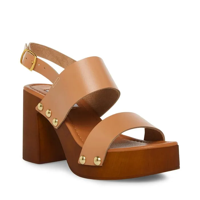 Steve Madden Dottie Blush Leather Womens Heels