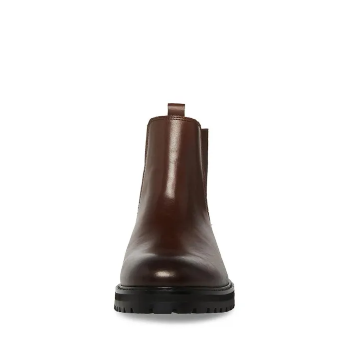 Steve Madden Duren Brown Leather Mens Boots