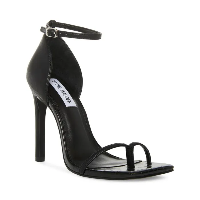 Steve Madden Electra Black Womens Heels