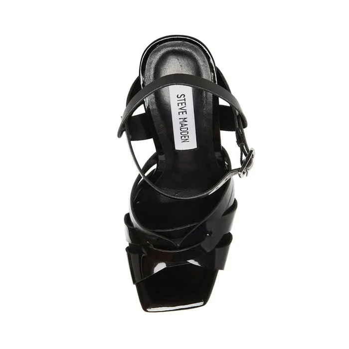 Steve Madden Flirt Black Patent Womens Heels