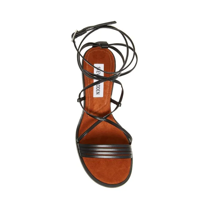 Steve Madden Jasper Black Womens Sandals