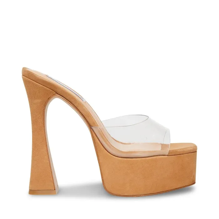 Steve Madden Kacie Clear Womens Heels