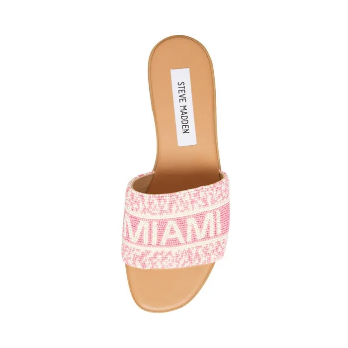 Steve Madden KnoxB Pink Multi Womens Sandals