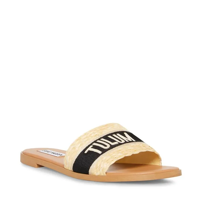 Steve Madden Knox Raffia Womens Sandals