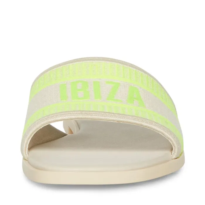 Steve Madden Knox Yellow Neon Womens Sandals