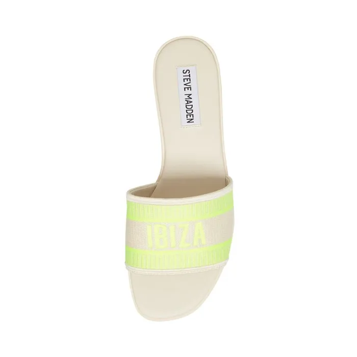 Steve Madden Knox Yellow Neon Womens Sandals
