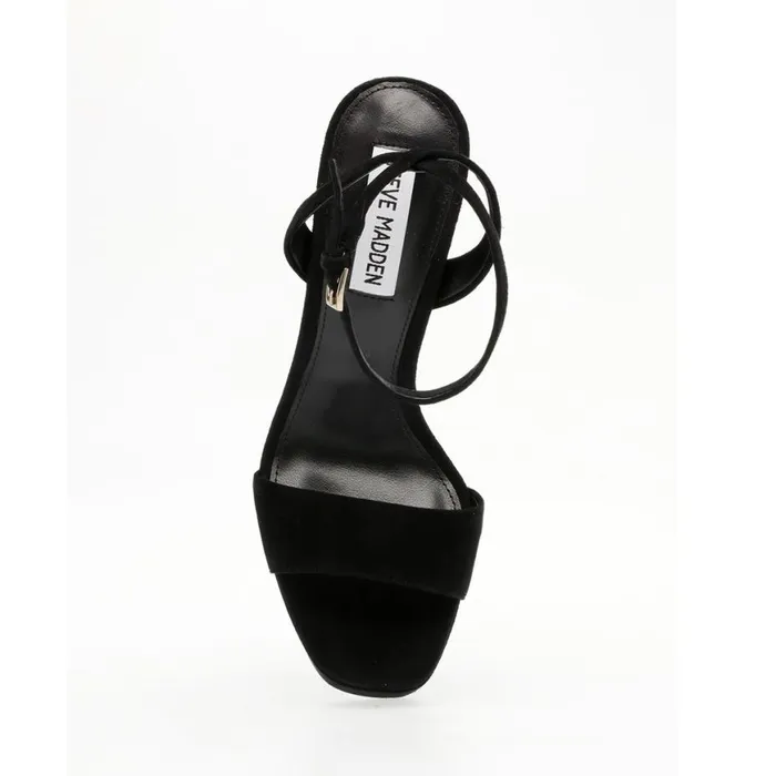 Steve Madden Lessa Black Suede Womens Heels