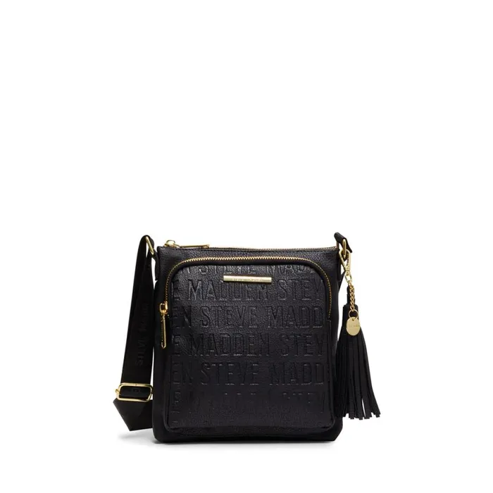 Steve Madden Logo Crossbody Black Womens Crossbody Bags