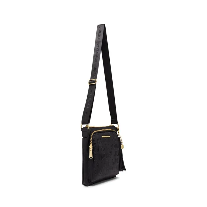 Steve Madden Logo Crossbody Black Womens Crossbody Bags