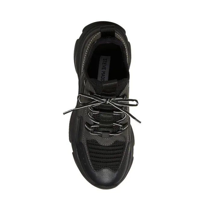 Steve Madden Maeve Black Womens Sneakers