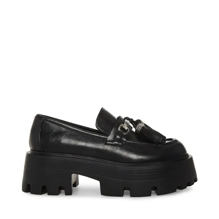 Steve Madden Major Black Womens Loafers and Flats
