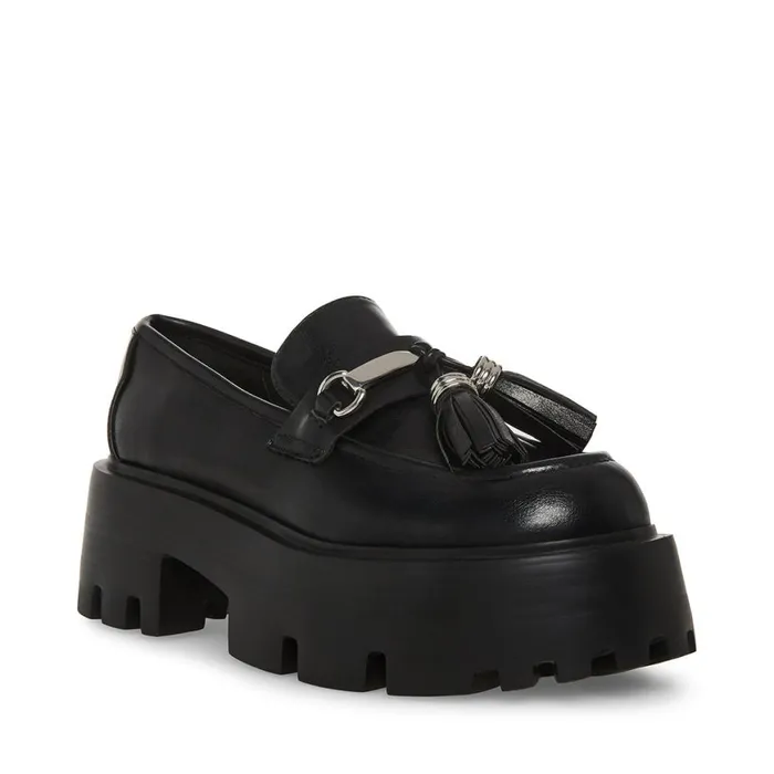 Steve Madden Major Black Womens Loafers and Flats