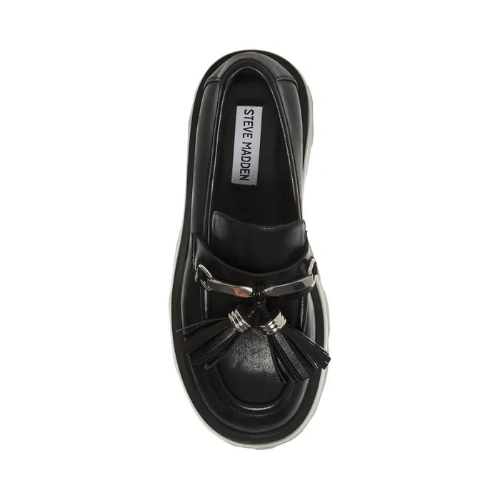 Steve Madden Major Black Womens Loafers and Flats