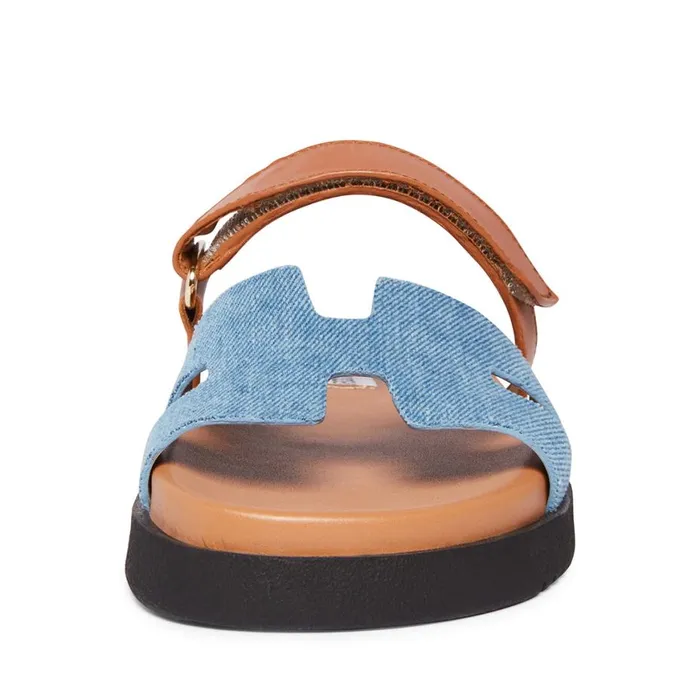 Steve Madden Mayven Denim Multi Womens Sandals