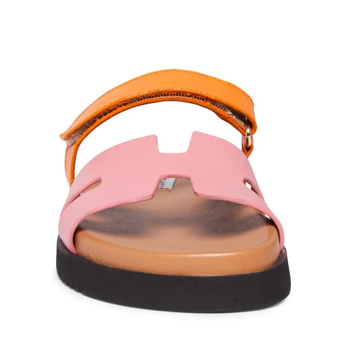 Steve Madden Mayven Pink Multi Womens Sandals