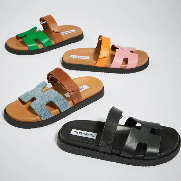 Steve Madden Mayven Pink Multi Womens Sandals