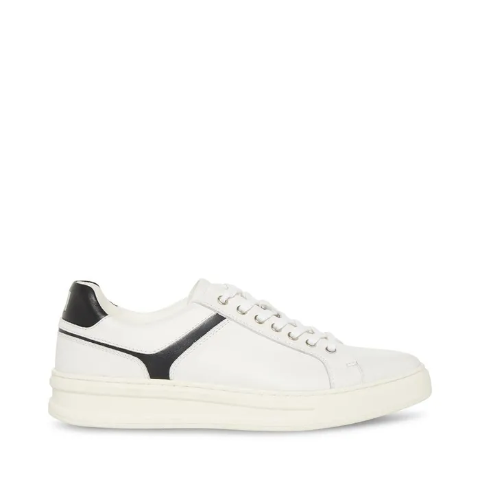 Steve Madden Mccord WhiteBlack Mens Sneakers