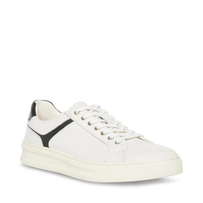 Steve Madden Mccord WhiteBlack Mens Sneakers