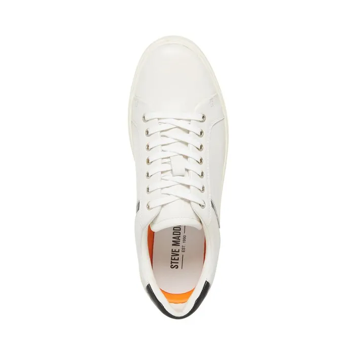 Steve Madden Mccord WhiteBlack Mens Sneakers