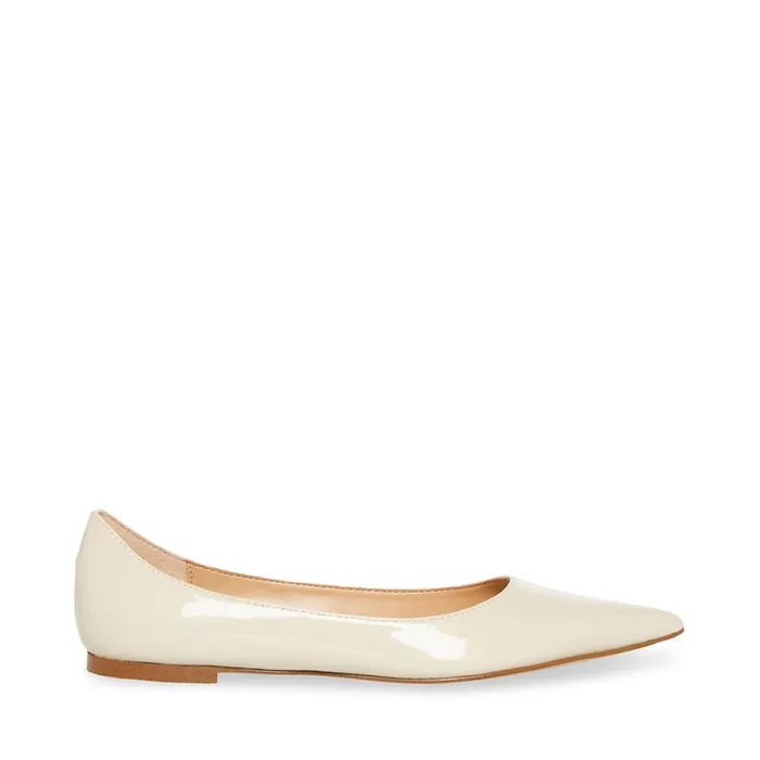 Steve Madden Meryl Bone Patent Womens Loafers and Flats