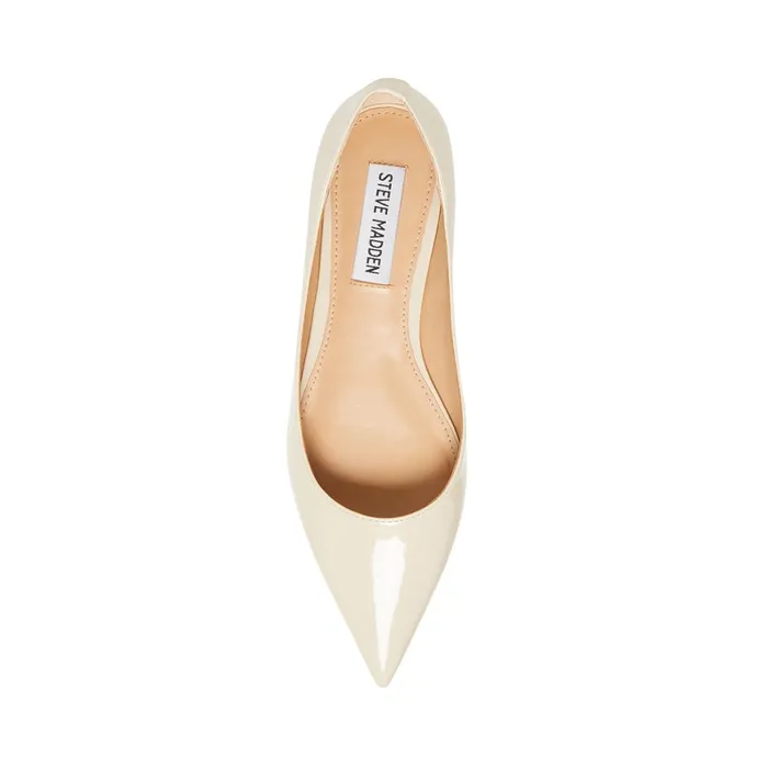Steve Madden Meryl Bone Patent Womens Loafers and Flats