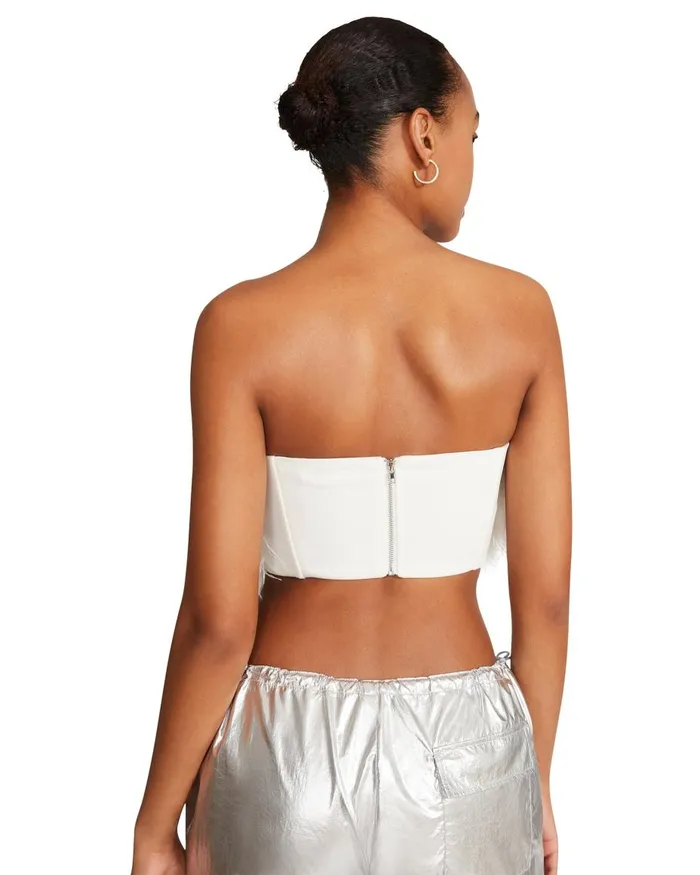 Steve Madden Nessa Top White Womens Tops and Shirts