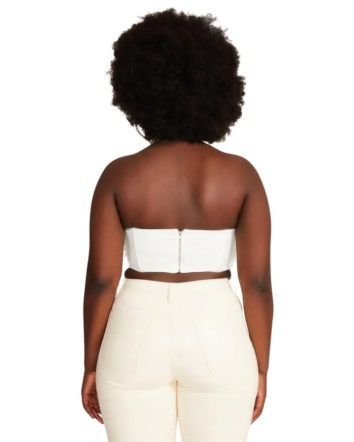 Steve Madden Nessa Top White Womens Tops and Shirts
