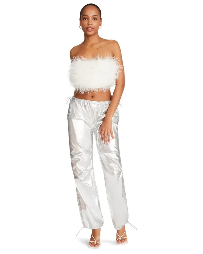 Steve Madden Nessa Top White Womens Tops and Shirts