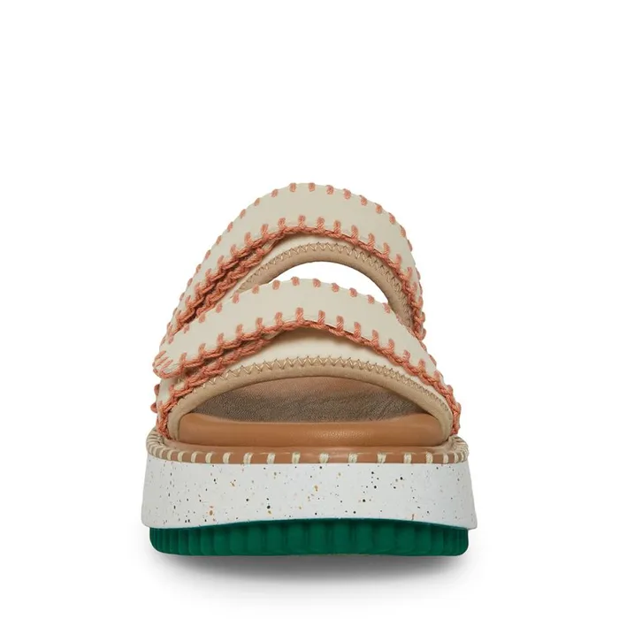 Steve Madden Otto WhiteGreen Womens Sandals