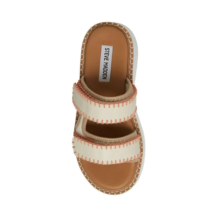 Steve Madden Otto WhiteGreen Womens Sandals