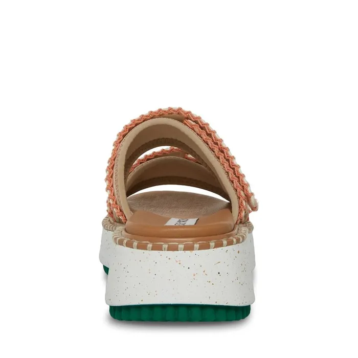 Steve Madden Otto WhiteGreen Womens Sandals