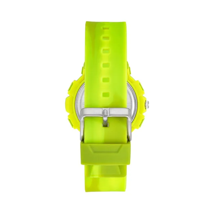 Steve Madden Oversized Sport Watch Tie Dye Citron Womens Watches