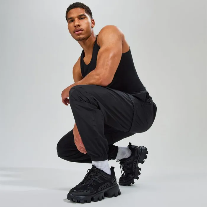Steve Madden Ponce Black Mens Sneakers