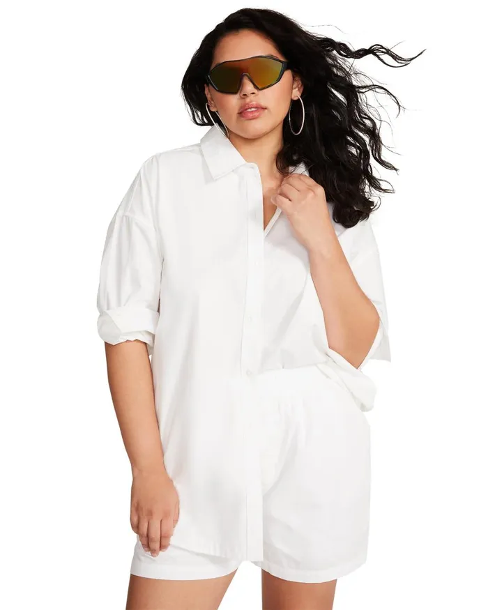 Steve Madden Poppy Top White Womens Tops and Shirts