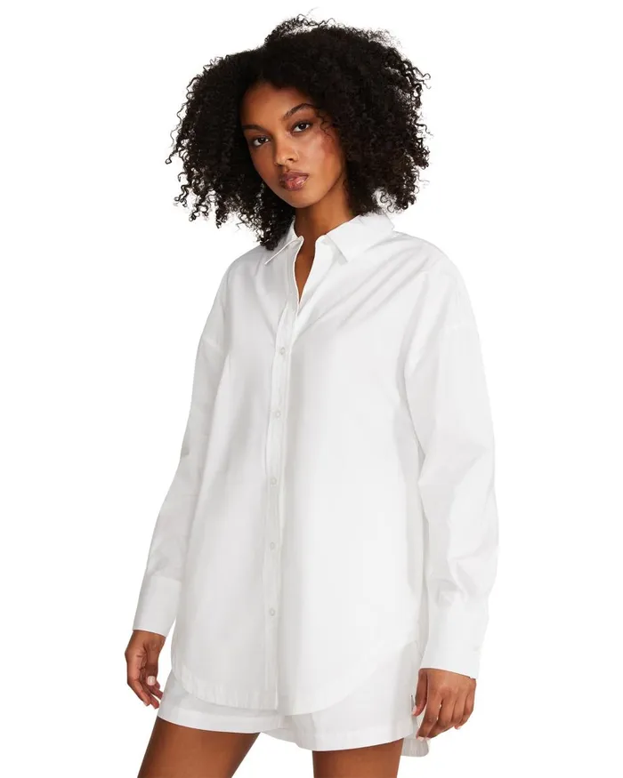 Steve Madden Poppy Top White Womens Tops and Shirts