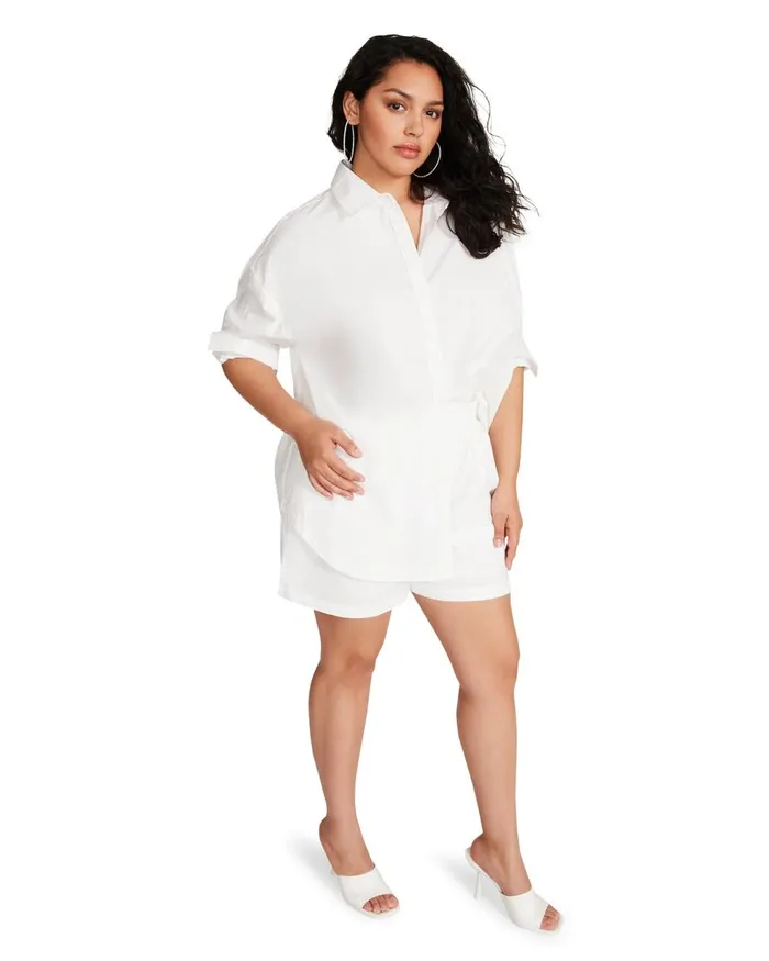 Steve Madden Poppy Top White Womens Tops and Shirts