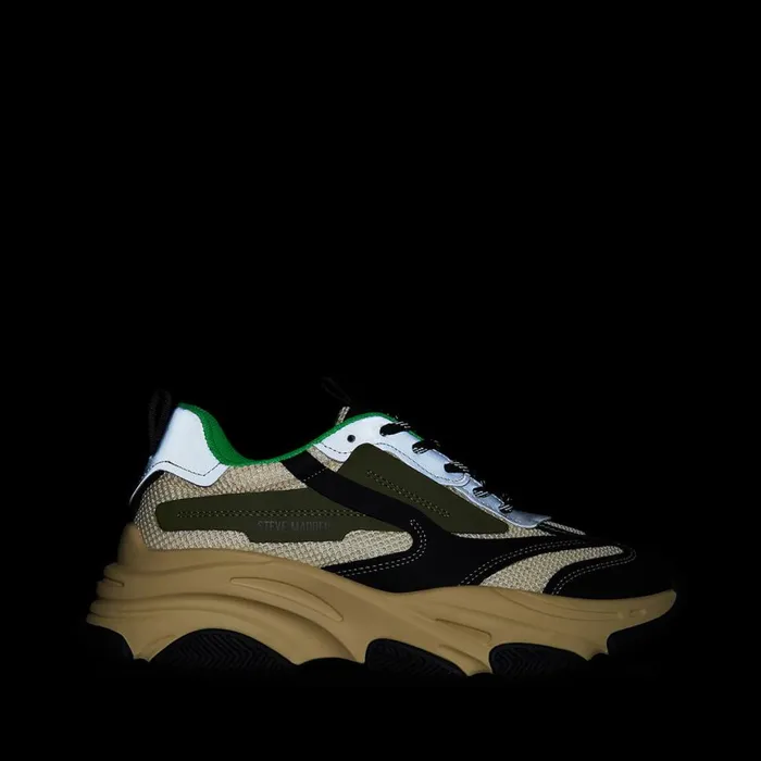 Steve Madden Possess Olive Multi Mens Sneakers
