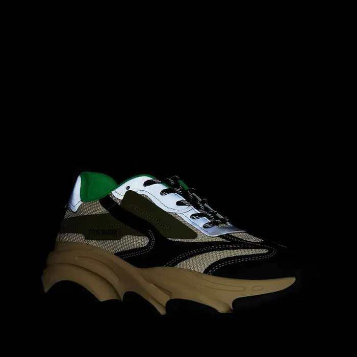 Steve Madden Possess Olive Multi Mens Sneakers