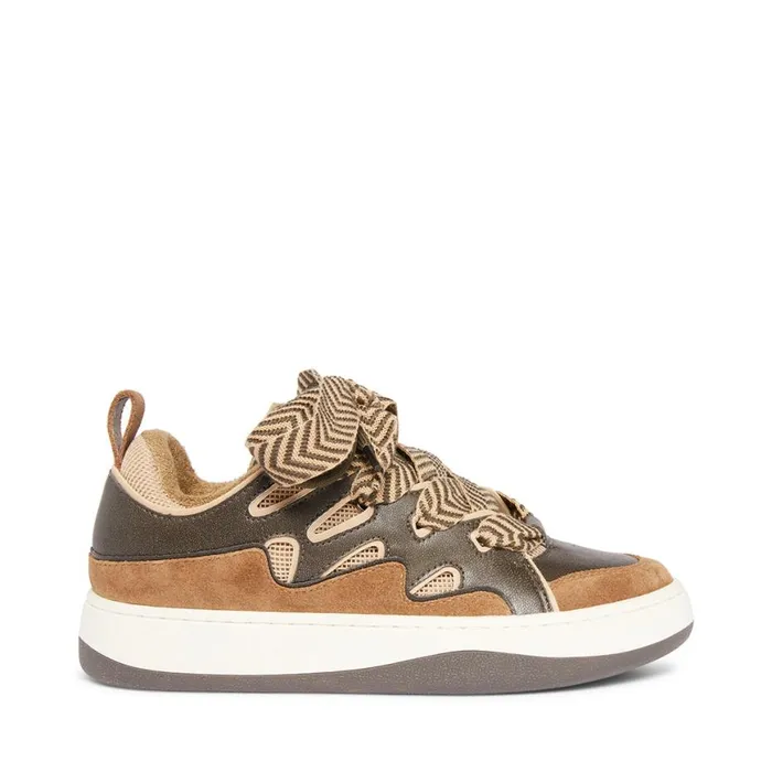 Steve Madden Roaring Brown Distressed Womens Sneakers