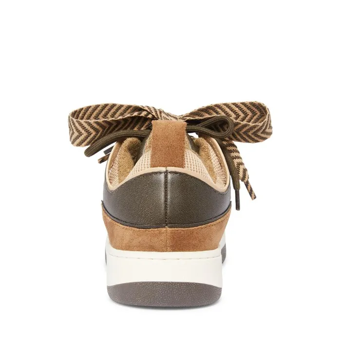 Steve Madden Roaring Brown Distressed Womens Sneakers