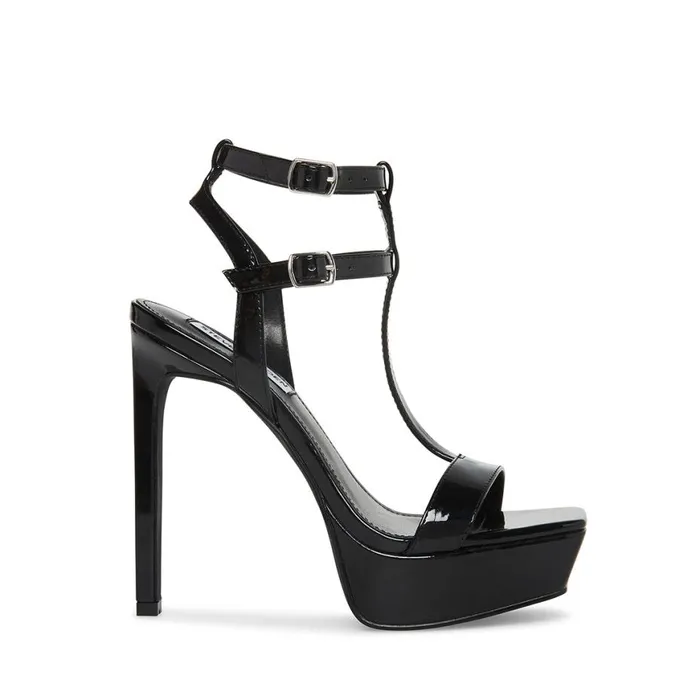 Steve Madden Selma Black Patent Womens Heels