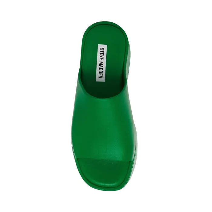 Steve Madden SlinkyJ Green Womens Sandals