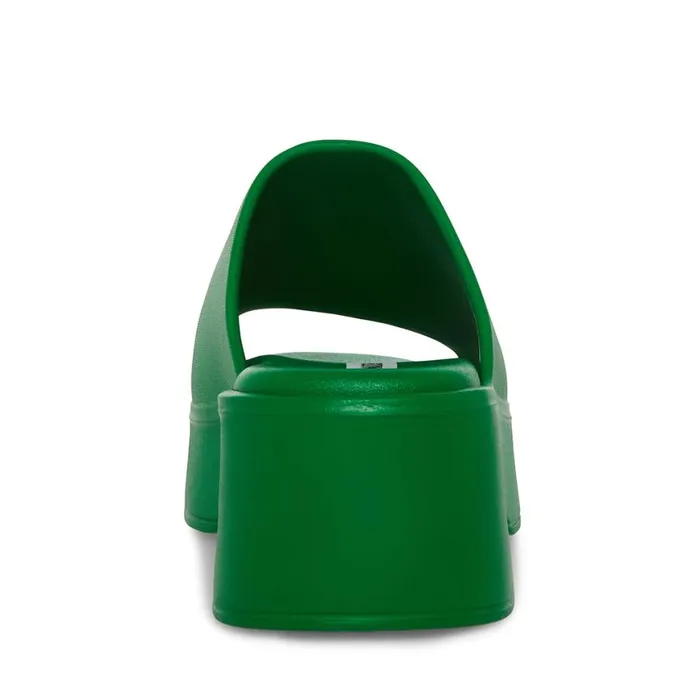 Steve Madden SlinkyJ Green Womens Sandals