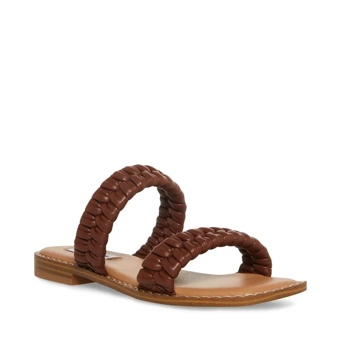 Steve Madden Stacie Brown Womens Sandals