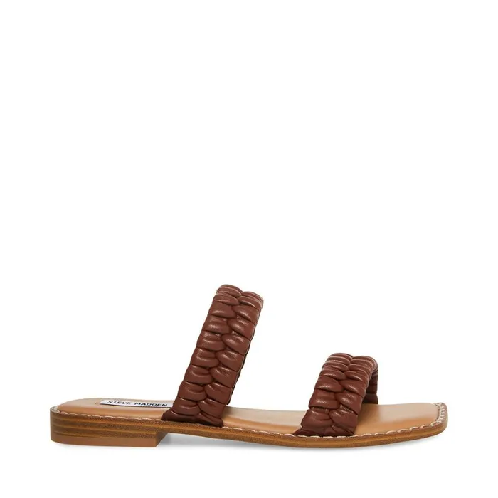Steve Madden Stacie Brown Womens Sandals