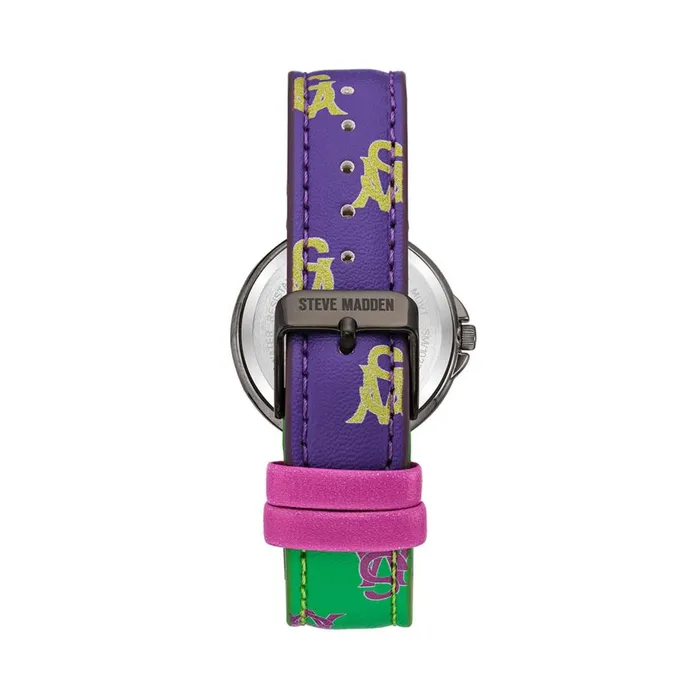 Steve Madden Stacked Logo Watch Multi Womens Watches