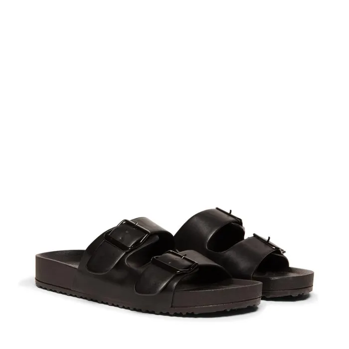 Steve Madden TeddyT Black Womens Sandals